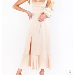 Show Me Your MuMu Cream Midi Dress